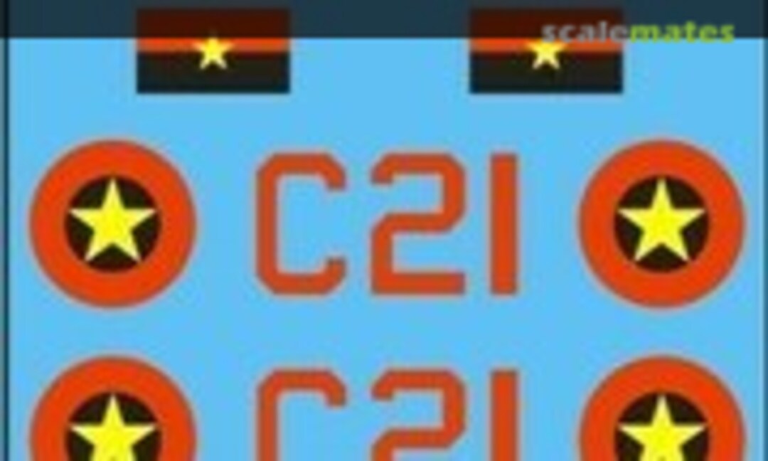 1:72 Angolan Air Force MiG 17 (MAV Decals MAV-AA7207) MAV-AA7207