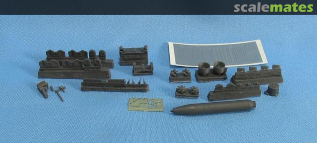 Boxart USN loading cart with torpedo Mk-46 MDR4851 Metallic Details