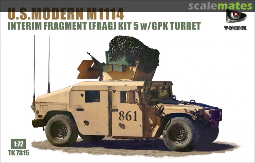 Boxart M1114 HMMWV Interim Fragment (Frag) Kit 5 TK7315 T-Model