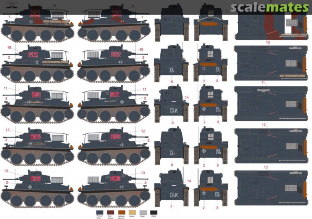 Contents PRAGA PZ.KPFW. 38(T) - PANZERBEFEHLSWAGEN 38(T) MNFDT72006 ROP o.s. Contents PRAGA PZ.KPFW. 38(T) - PANZERBEFEHLSWAGEN 38(T) MNFDT72006 ROP o.s.