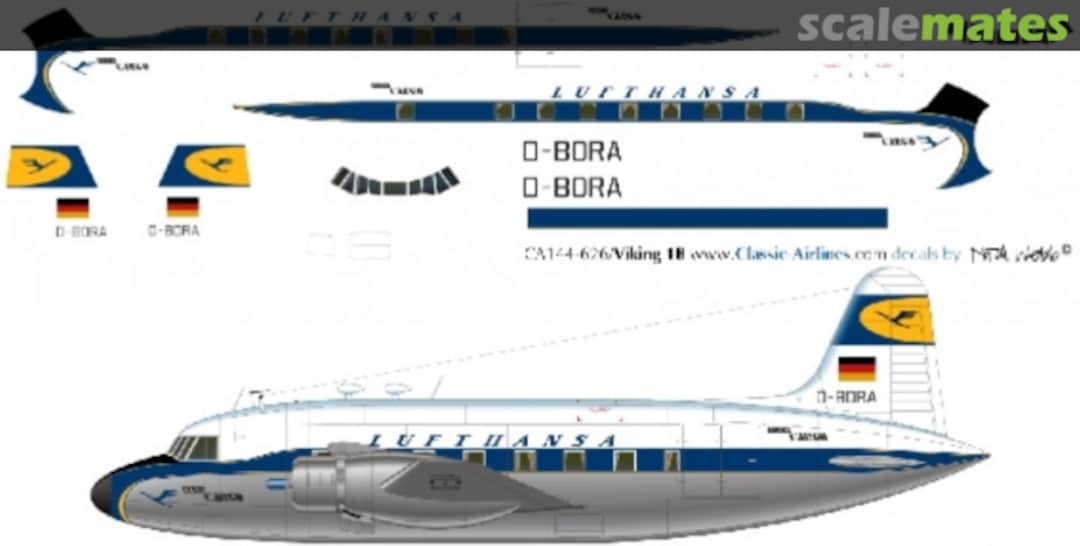 Boxart Lufthansa Vickers Viking CA144-626 Classic Airlines Boxart Lufthansa Vickers Viking CA144-626 Classic Airlines