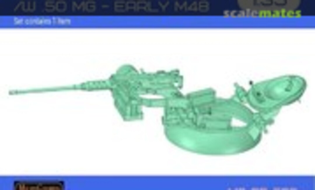 1:35 Chrysler Commander's Cupola For Early M48 /W M2 Browning (3D MicroCosmos MC-35-529) MC-35-529