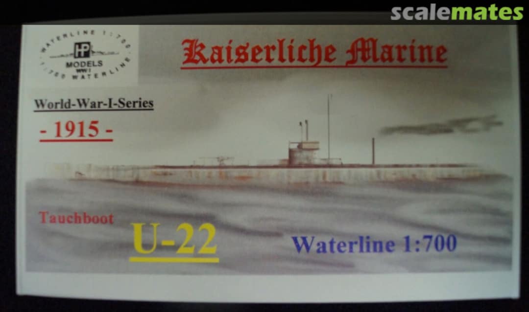Boxart Tauchboot "U-22" WW I-WL-G-076 HP-Models Boxart Tauchboot "U-22" WW I-WL-G-076 HP-Models