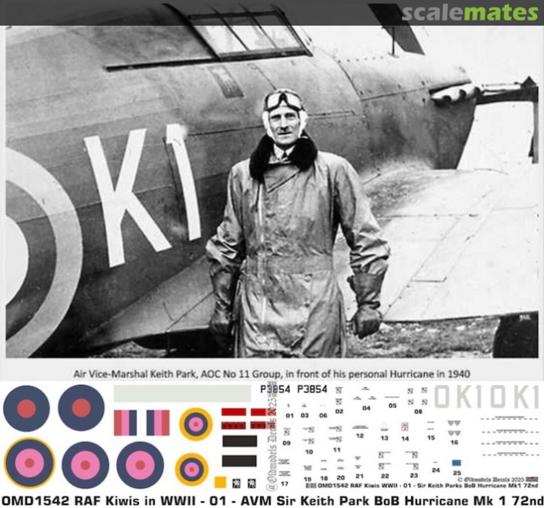 Boxart New Zealanders in the RAF Part.1 AVM Sir Keith Park OMD1542 Oldmodels Decals Boxart New Zealanders in the RAF Part.1 AVM Sir Keith Park OMD1542 Oldmodels Decals