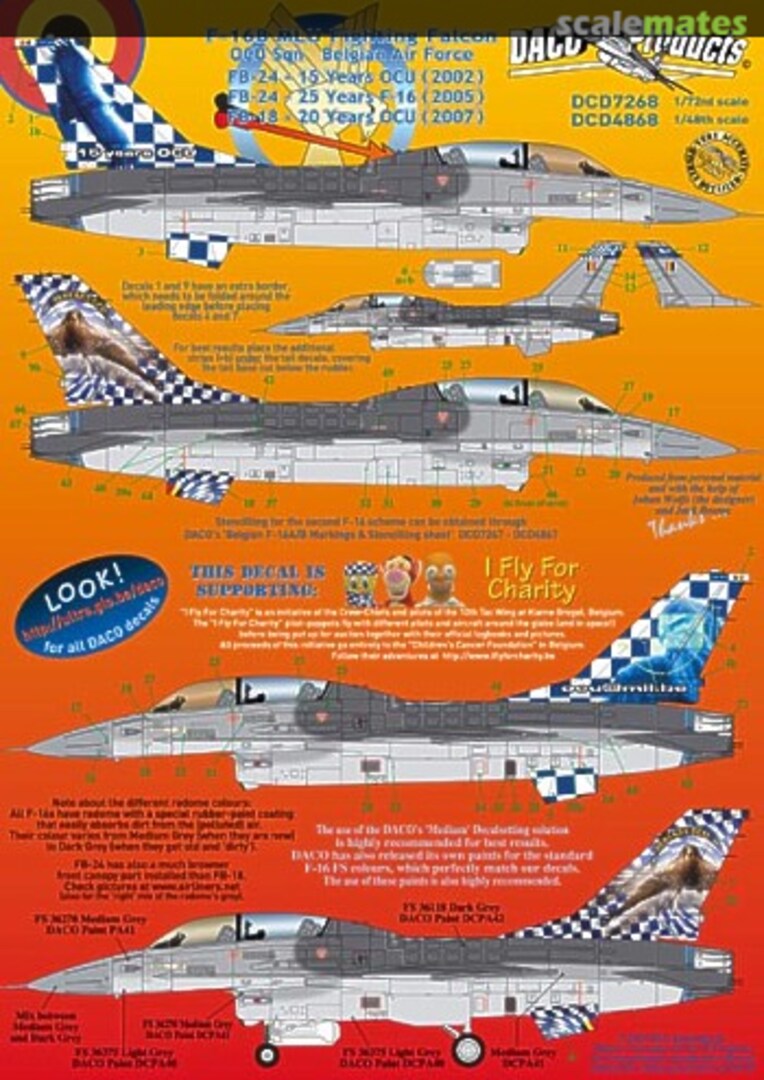 Boxart F-16B MLU Fighting Falcon DCD7268 Daco Products Boxart F-16B MLU Fighting Falcon DCD7268 Daco Products