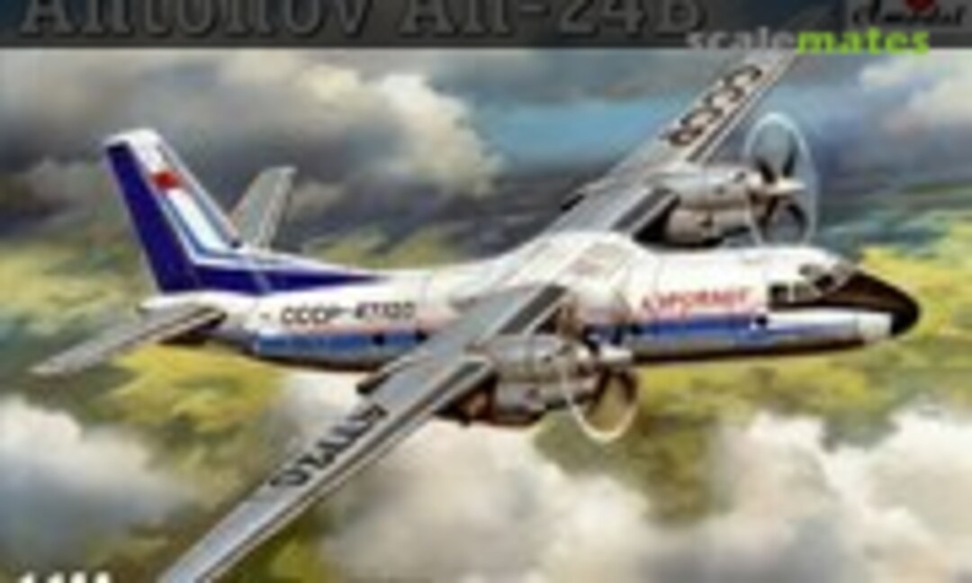 1:144 Antonov An-24B passenger airliner (Amodel 1464)