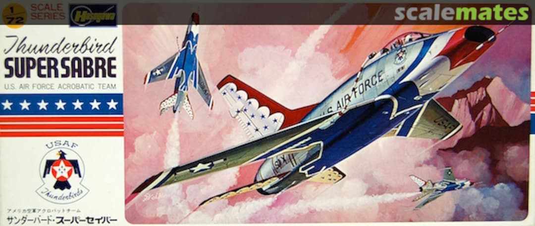 Boxart Thunderbird Super Sabre JS-121 Hasegawa