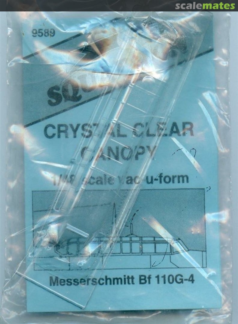 Boxart Messerschmitt Bf 110G-4 Crystal Clear Canopy 9589 Squadron Boxart Messerschmitt Bf 110G-4 Crystal Clear Canopy 9589 Squadron