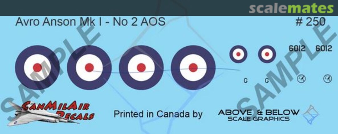 Boxart Avro Anson Mk.I 250 Above & Below Graphics Boxart Avro Anson Mk.I 250 Above & Below Graphics