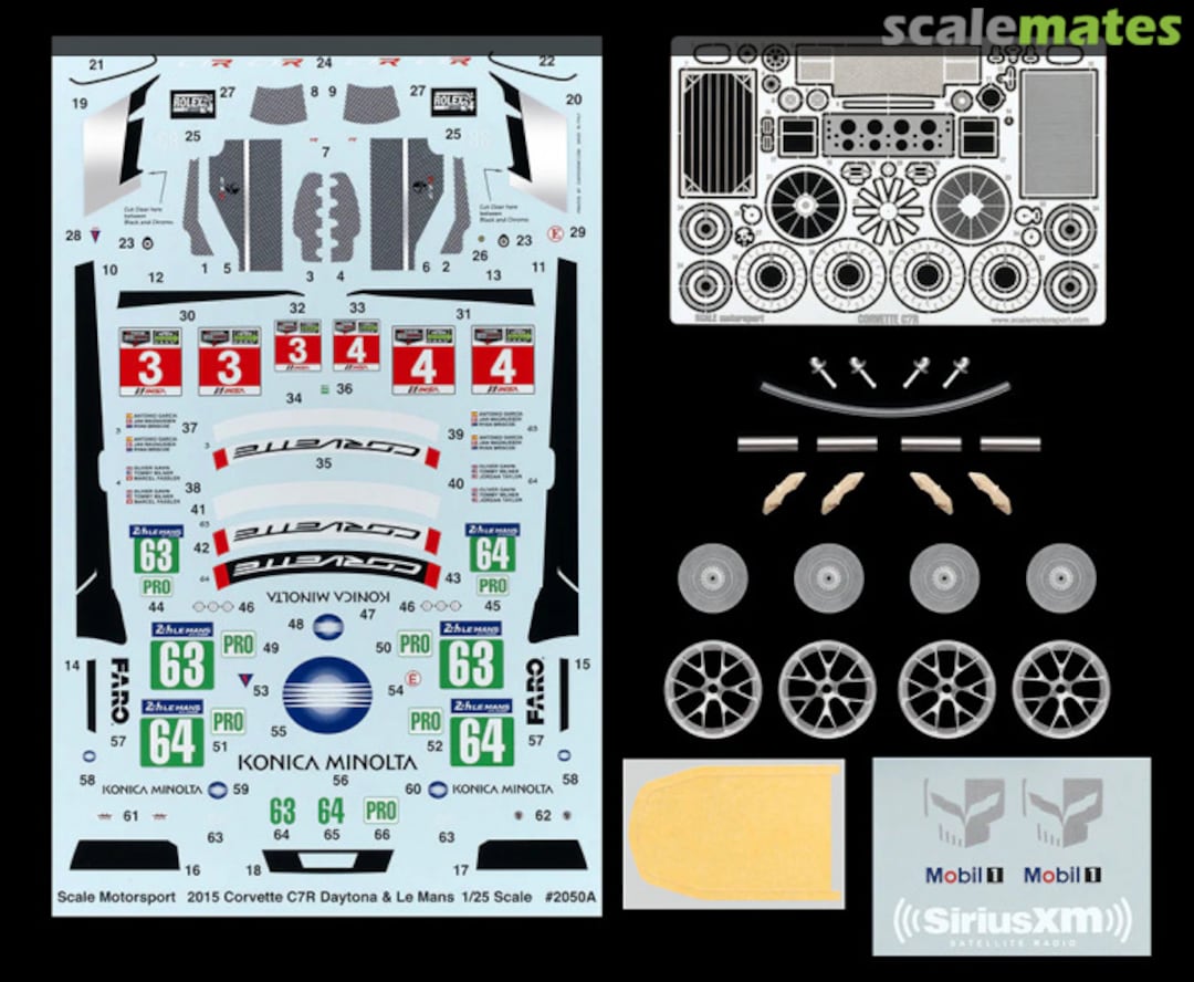 Contents C7.R Super Detail Kit 2050 Scale Motorsport Contents C7.R Super Detail Kit 2050 Scale Motorsport
