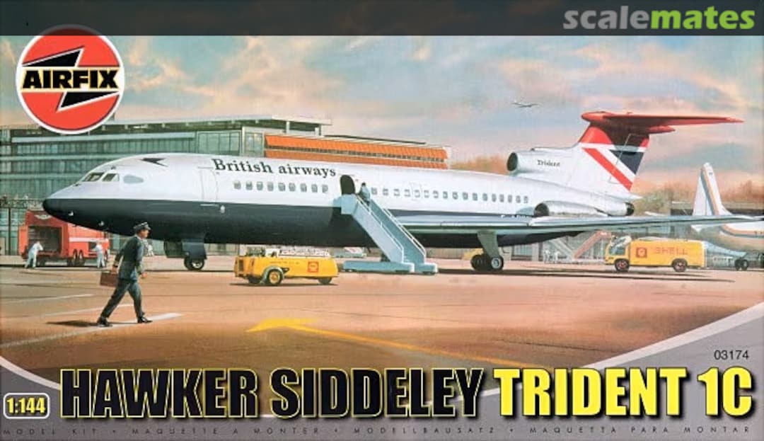 Boxart Hawker Siddeley TRIDENT 1C 03174 Airfix Boxart Hawker Siddeley TRIDENT 1C 03174 Airfix