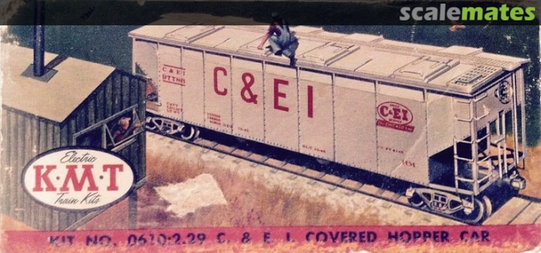 Boxart Covered Hopper Car 610-229 Kusan Model Trains Boxart Covered Hopper Car 610-229 Kusan Model Trains