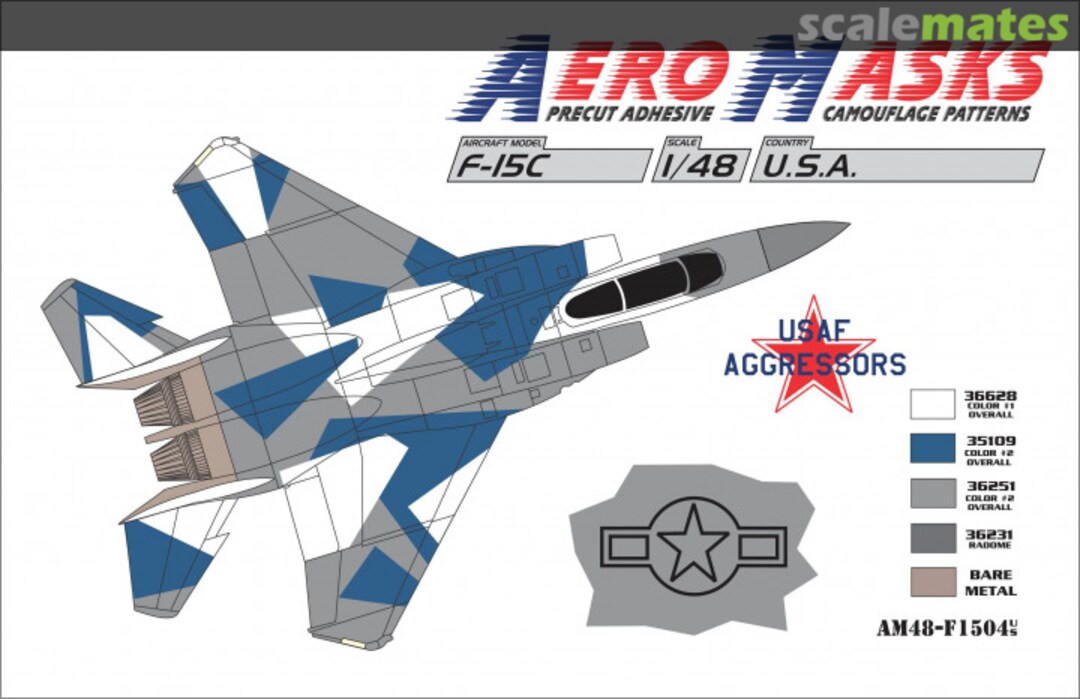 Boxart F-15C USA USAF Aggressors AM48-F1504 AeroMasks Boxart F-15C USA USAF Aggressors AM48-F1504 AeroMasks