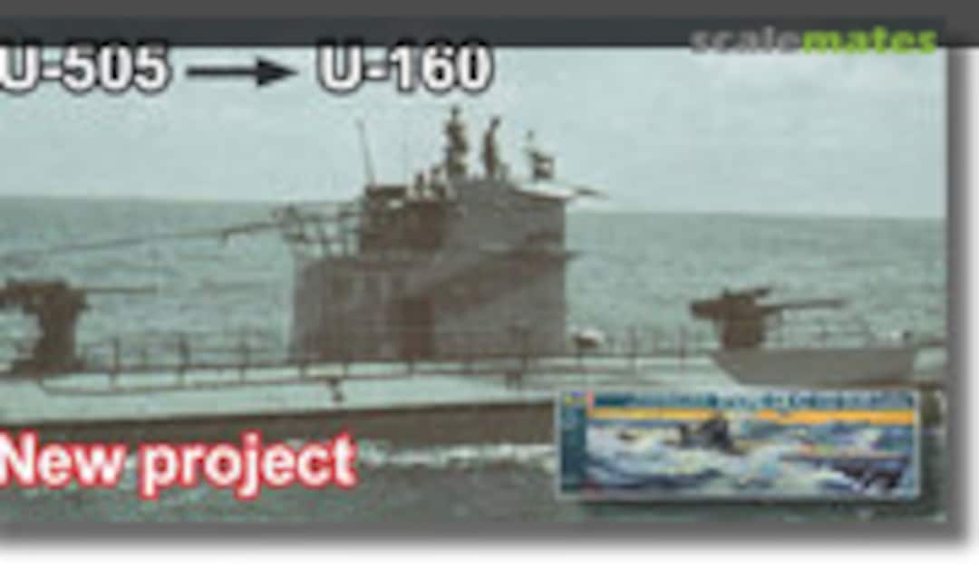1:72 U-505 conversion set for U-160, (IXC) (RC Subs SKU-001) SKU-001