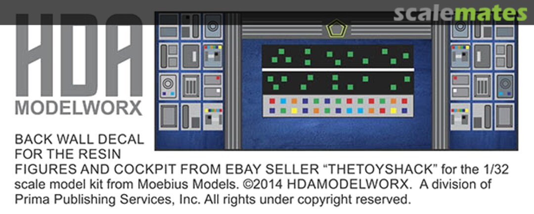 Boxart Cylon Cockpit Back Wall Decal IN0555 HDA Modelworx Boxart Cylon Cockpit Back Wall Decal IN0555 HDA Modelworx