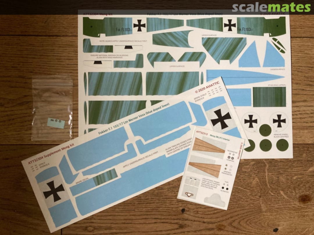 Boxart Fokker F.I 103/17 Ltn. Werner Voss ATT32304 Aviattic Boxart Fokker F.I 103/17 Ltn. Werner Voss ATT32304 Aviattic