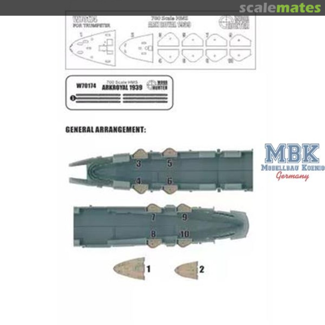 Boxart HMS Ark Royal 1939 wooden deck W70174 Wood Hunter Boxart HMS Ark Royal 1939 wooden deck W70174 Wood Hunter