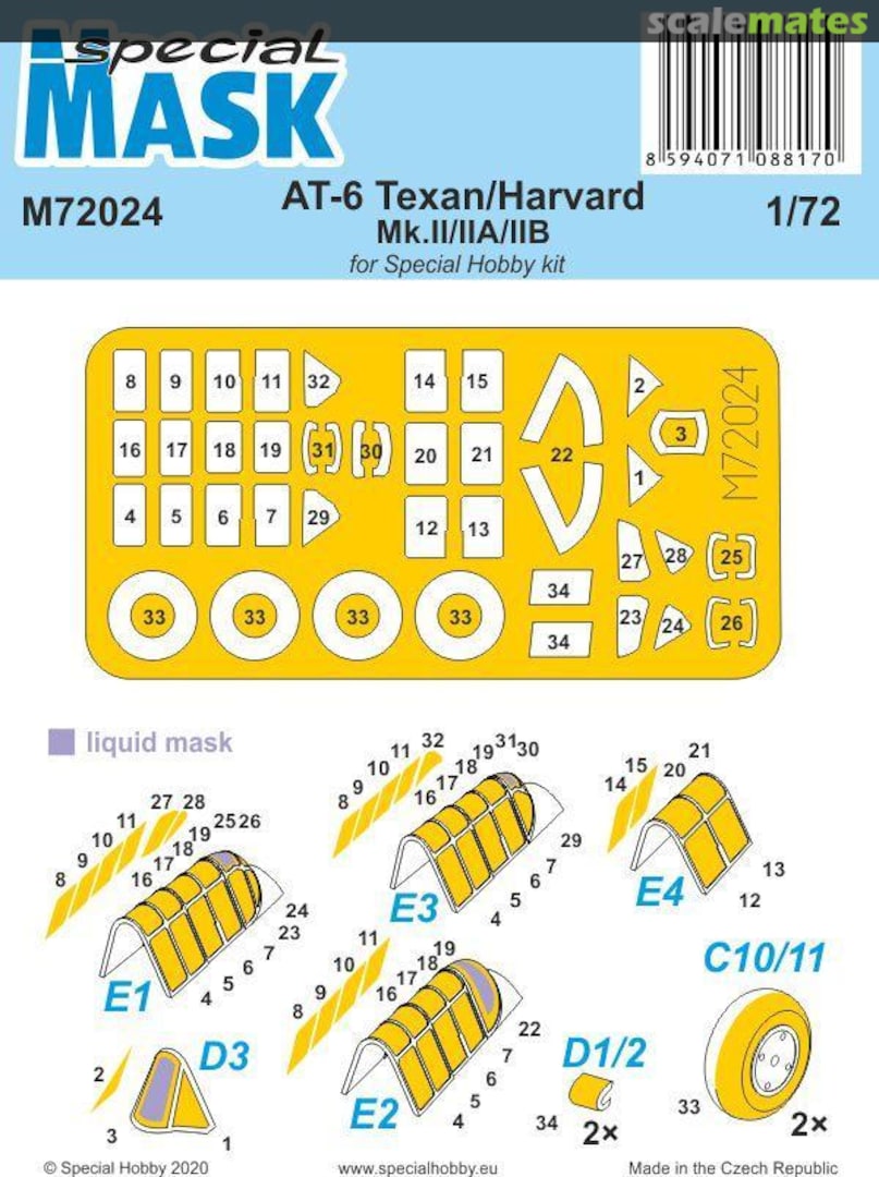 Boxart AT-6 Texan/Harvard Mk.II/IIA/IIb M72024 Special Mask Boxart AT-6 Texan/Harvard Mk.II/IIA/IIb M72024 Special Mask