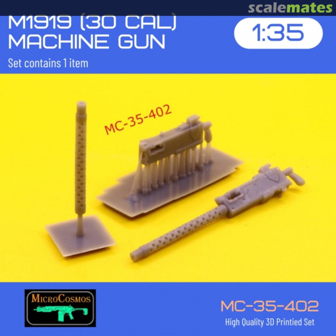 Boxart Browning M1919 (30 Cal) Machine Gun MC-35-402 3D MicroCosmos Boxart Browning M1919 (30 Cal) Machine Gun MC-35-402 3D MicroCosmos