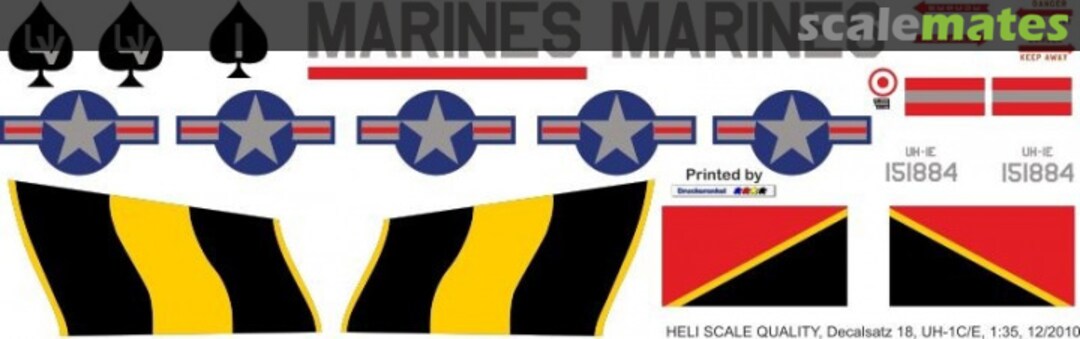 Boxart UH-1C Huey - US Marines Decal 18 Heli Scale Quality Boxart UH-1C Huey - US Marines Decal 18 Heli Scale Quality