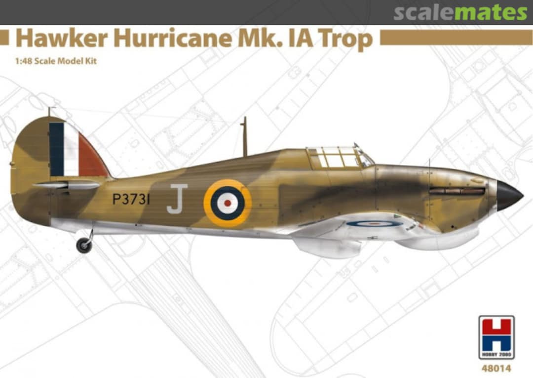 Boxart Hawker Hurricane Mk.IA Trop 48014 Hobby 2000 Boxart Hawker Hurricane Mk.IA Trop 48014 Hobby 2000