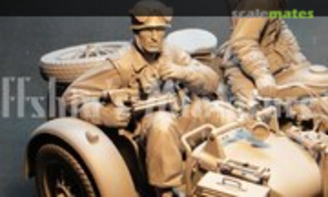 200mm Fallschirmjager Motorcycle Team, Gran Sasso, Italy Sept. 1943 (Part II) (Jeffshiu's Miniatures JS200018)