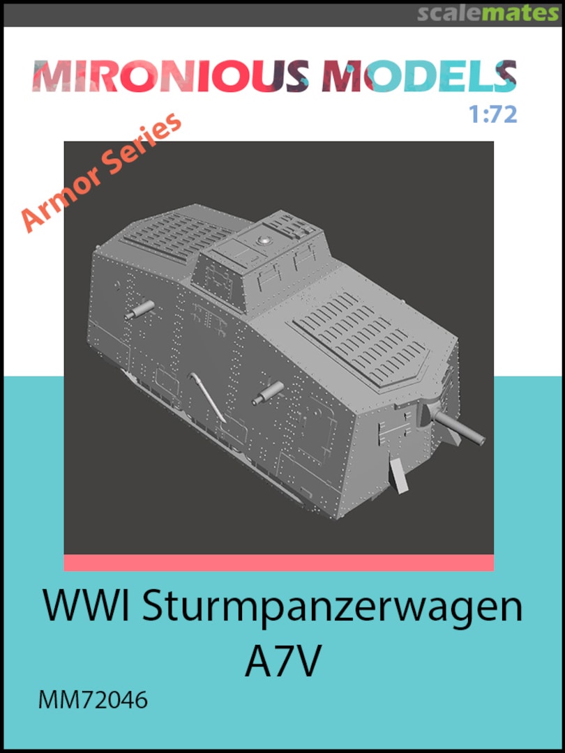 Boxart WWI Sturmpanzerwagen A7V MM72046 Mironious Models Boxart WWI Sturmpanzerwagen A7V MM72046 Mironious Models