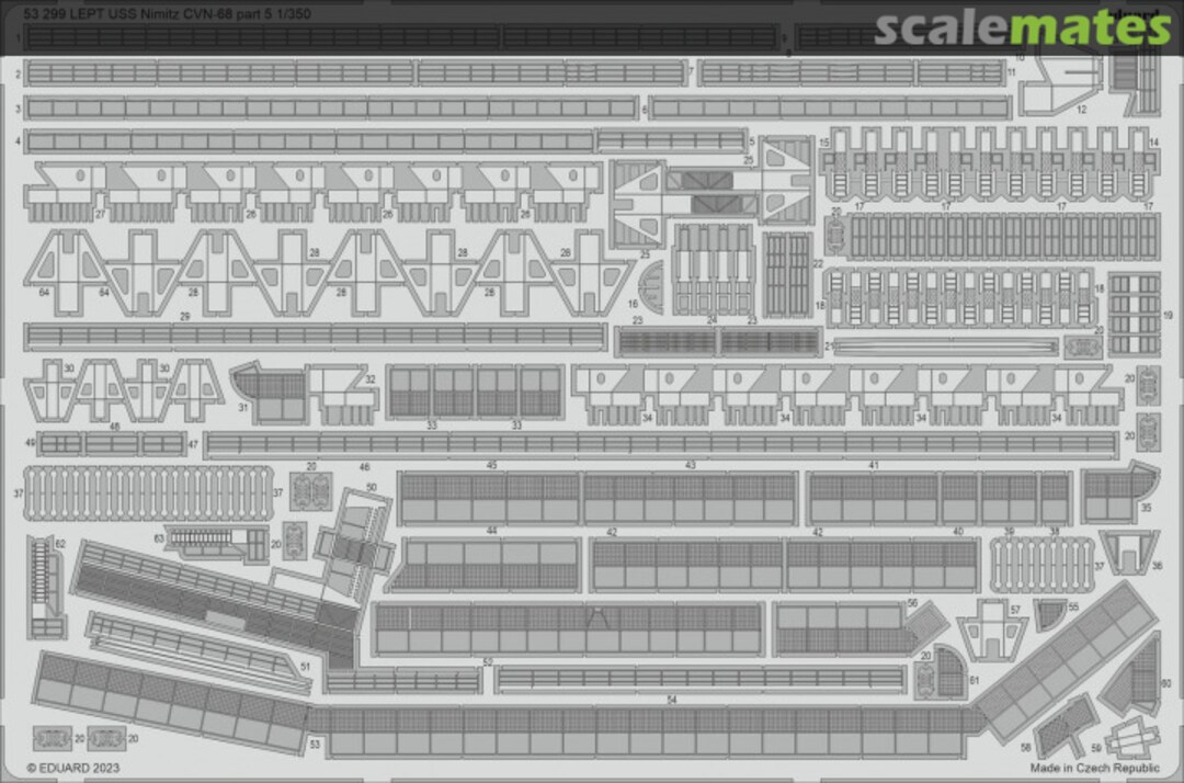Boxart USS Nimitz CVN-68 - Part 5 53299 Eduard