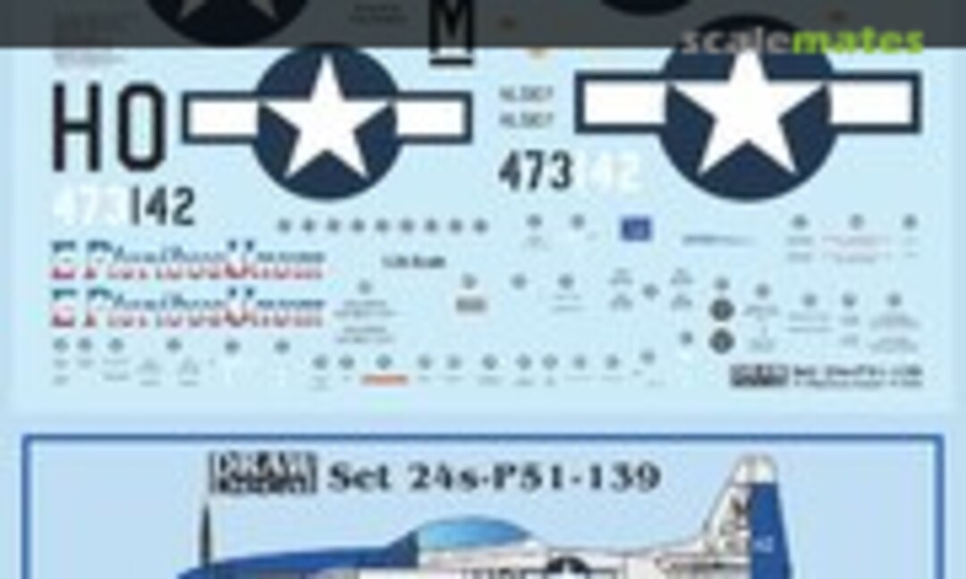 1:24 “E Pluribus Unum” TF-51D (Draw Decal 24-P51-139) 24-P51-139