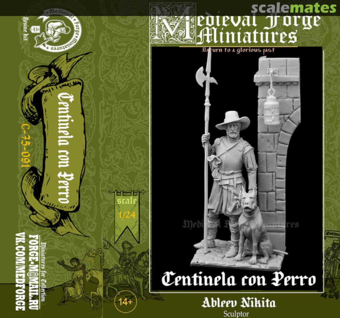 Boxart Centinela con Perro C-75-091 Medieval Forge Miniatures Boxart Centinela con Perro C-75-091 Medieval Forge Miniatures