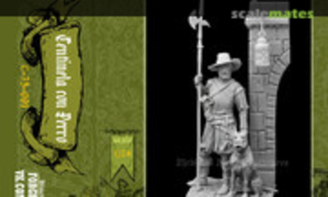 75mm Centinela con Perro (Medieval Forge Miniatures C-75-091) C-75-091