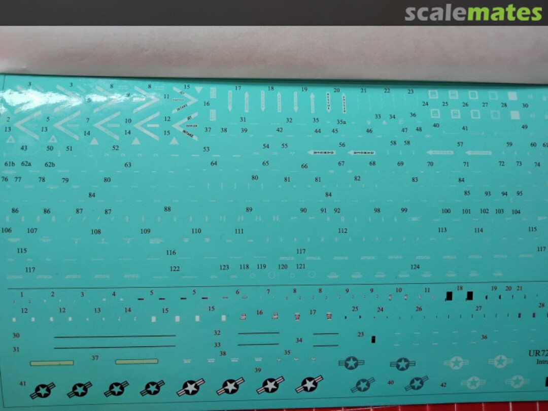 Contents A-6 Intruder light grey stencils with insignia FFA - removable film UR72277 UpRise Decal Contents A-6 Intruder light grey stencils with insignia FFA - removable film UR72277 UpRise Decal