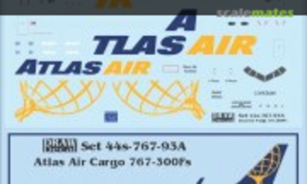 1:144 Atlas Air Cargo 767-300Fs (Draw Decal 44-767-93A) 44-767-93A
