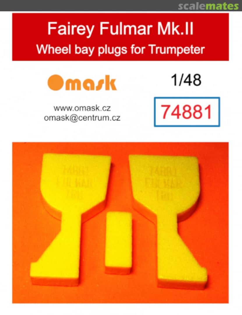 Boxart Fairey Fulmar Mk.II Wheel Bay Plugs (For Trumpeter) 74881 Omask