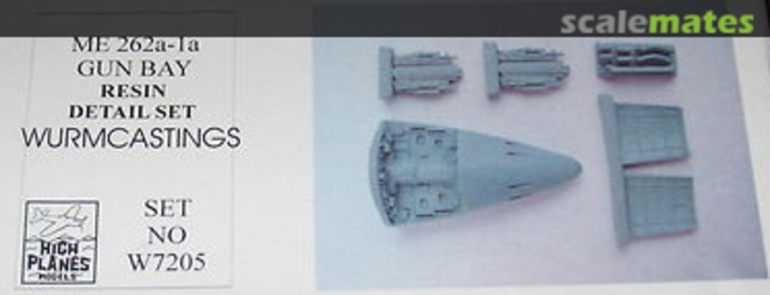 Boxart Me 262a-1a gun bay resin detail set W7205 High Planes Models Boxart Me 262a-1a gun bay resin detail set W7205 High Planes Models