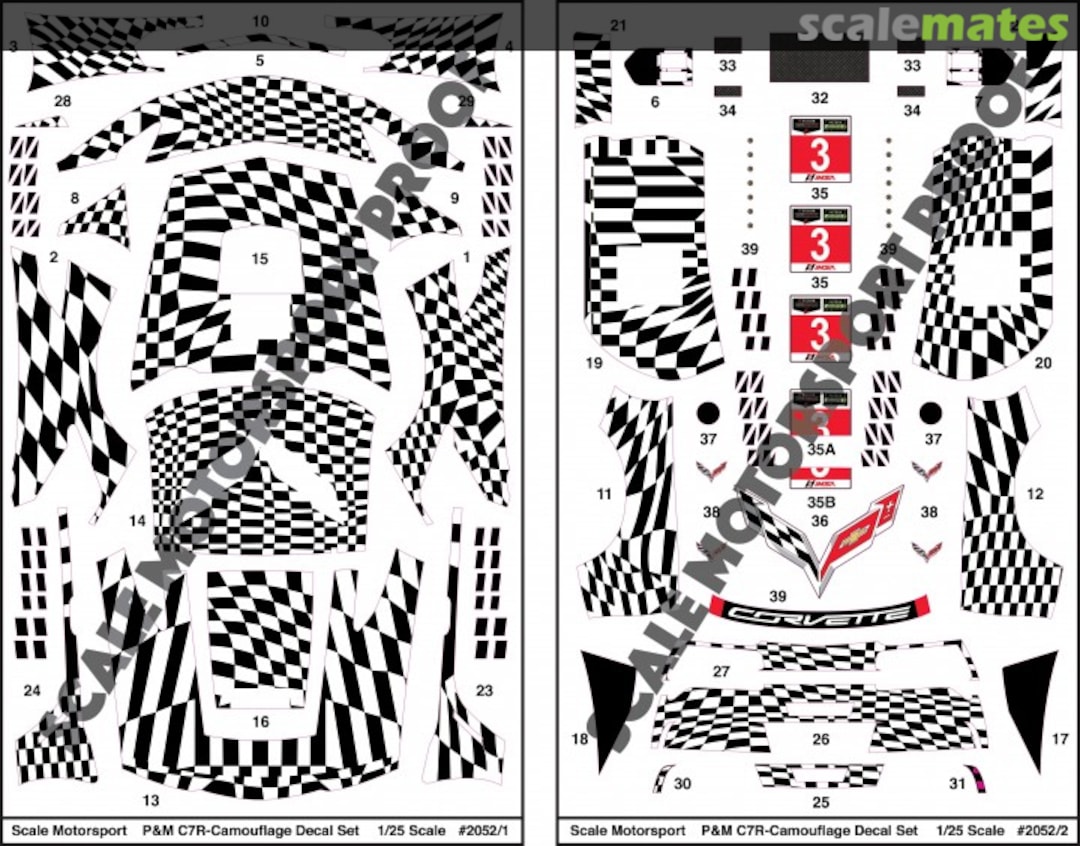 Boxart Pratt & Miller 2014 C7R Camouflage body wrap 7051 Scale Motorsport Boxart Pratt & Miller 2014 C7R Camouflage body wrap 7051 Scale Motorsport