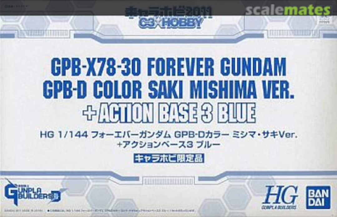 Boxart GPB-X78-30 Forever Gundam GPB-D Color Saki Mishima Ver. + Action Base 3 Blue 0172976 Bandai Boxart GPB-X78-30 Forever Gundam GPB-D Color Saki Mishima Ver. + Action Base 3 Blue 0172976 Bandai