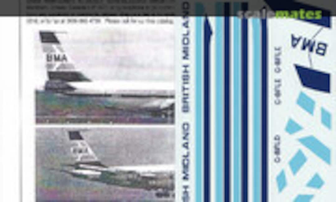 1:144 British Midland Old 707 (Flightpath Decals FP44-310) FP44-310