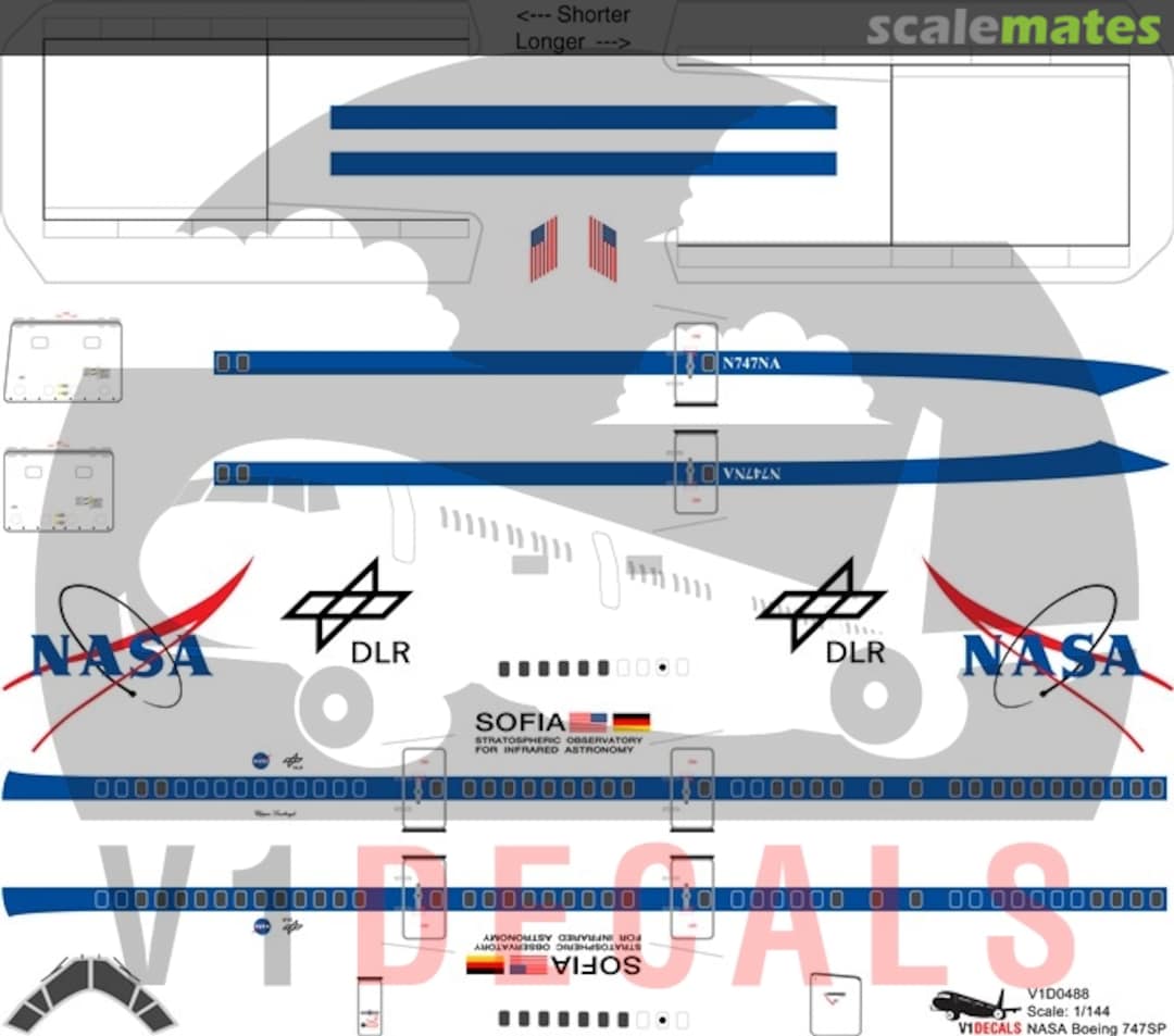 Boxart NASA Boeing 747SP (DLR SOFIA) V1D0488-144 V1 Decals Boxart NASA Boeing 747SP (DLR SOFIA) V1D0488-144 V1 Decals