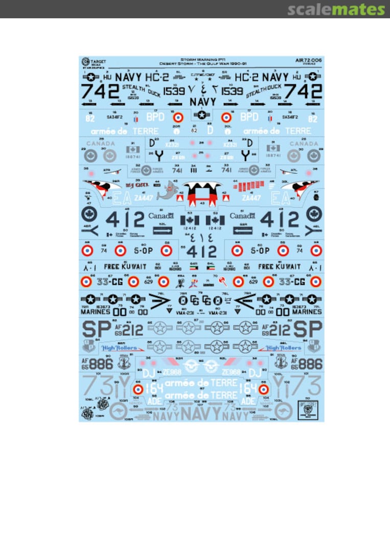 Contents Op Desert Storm - War in the Gulf AIR72-006 Air-Graphics Models