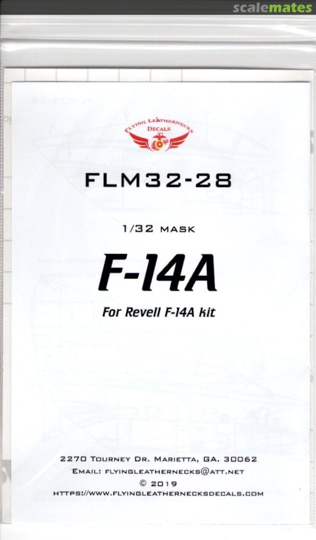 Boxart Grumman F-14A Tomcat FLM32-28 Flying Leathernecks Boxart Grumman F-14A Tomcat FLM32-28 Flying Leathernecks