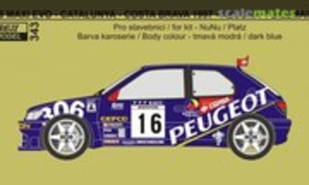 1:24 Peugeot 306 Maxi Evo #16 (REJI Model 343) 343