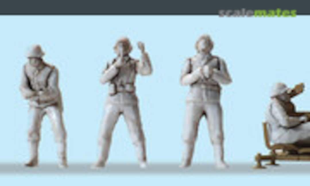 1:87 2cm anti-aircraft gun Flak 38 in action w/6 figures (Preiser 16590)