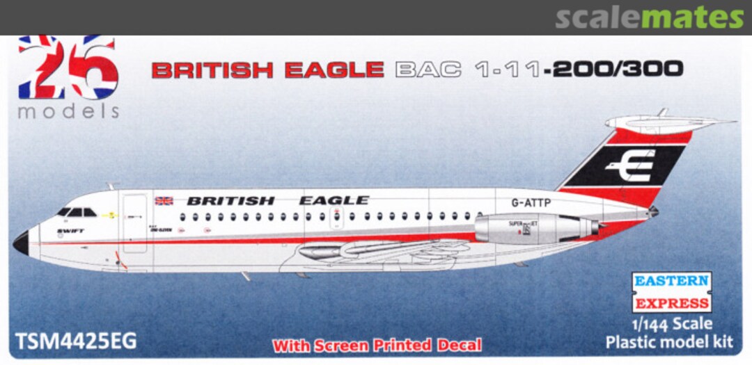 Boxart British Eagle BAC 1-11-200/300 TSM4425EG 26 Models Boxart British Eagle BAC 1-11-200/300 TSM4425EG 26 Models