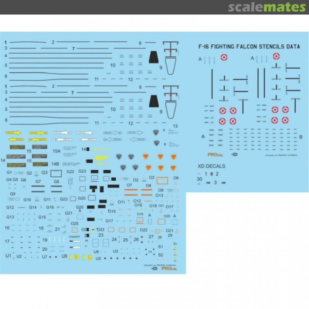 Contents F-16 Fighting Falcon Stencils Data 72-101 PROcal Decals Contents F-16 Fighting Falcon Stencils Data 72-101 PROcal Decals