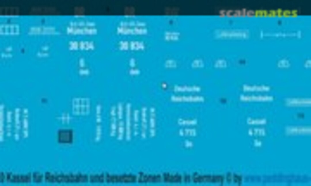 1:87 Beschriftung für eine G(h) Wagon Typ Kassel (Peddinghaus-Decals EP 2953) EP 2953