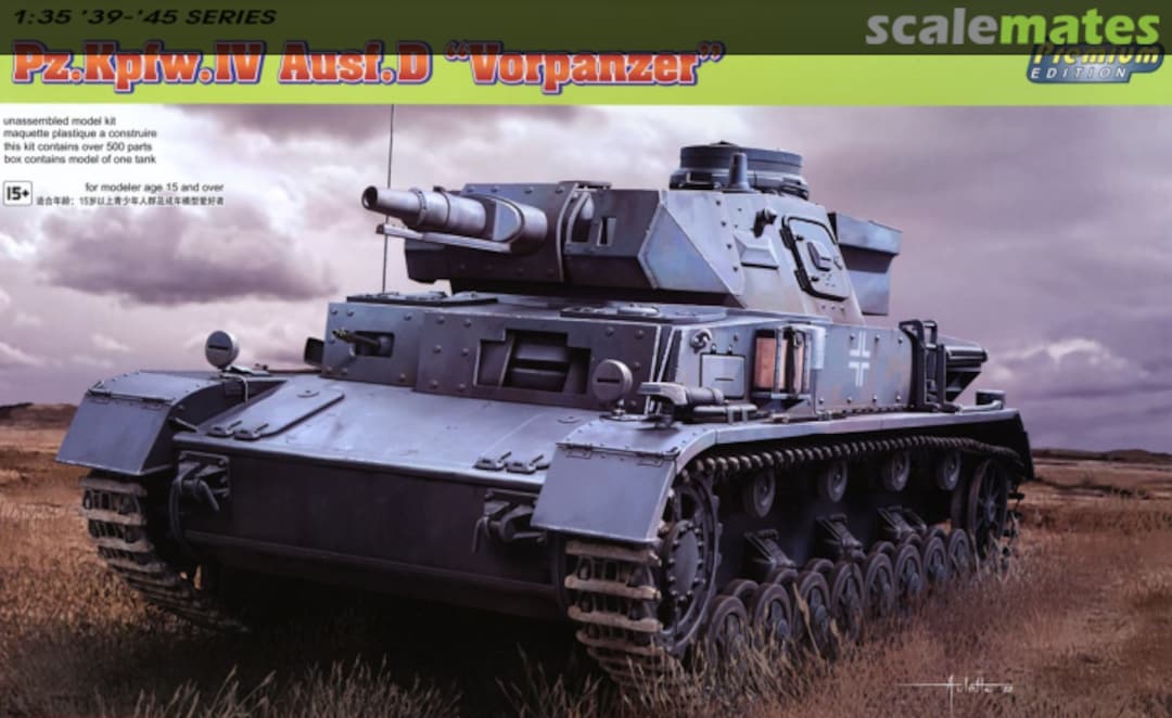 Boxart Pz.Kpfw. IV Ausf. D incl. Vorpanzer 6981 Dragon Boxart Pz.Kpfw. IV Ausf. D incl. Vorpanzer 6981 Dragon