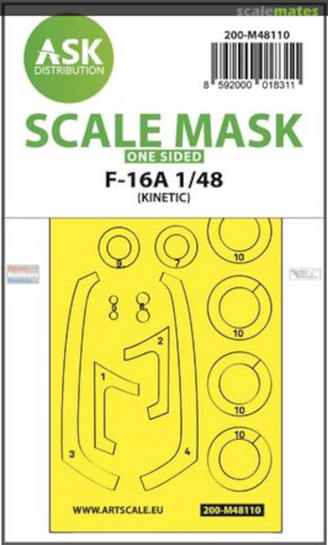 Boxart General Dynamics F-16A Fighting Falcon 200-M48110 ASK Boxart General Dynamics F-16A Fighting Falcon 200-M48110 ASK