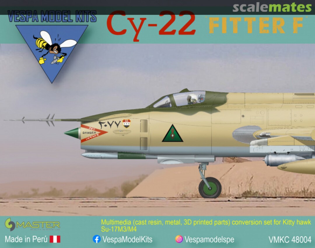 Boxart Su-22 Fitter F conversion set VMKC 48004 Vespa Model Kits