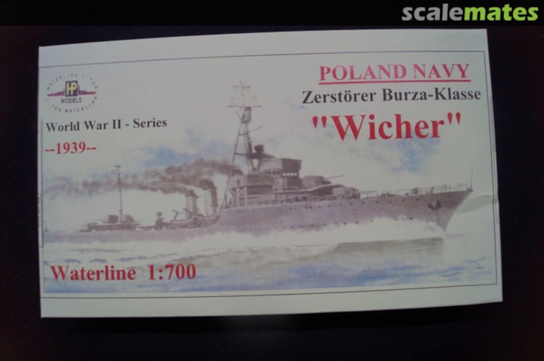 Boxart Zerstorer Burza-Klasse "Wicher" WW II-WL-PL-008 HP-Models Boxart Zerstorer Burza-Klasse "Wicher" WW II-WL-PL-008 HP-Models